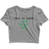 Coding Nerd Engineering CODE IS CLEAN MIND IS DIRTY Custom Printed Graphic Design Crop Top T-Shirt for Women
